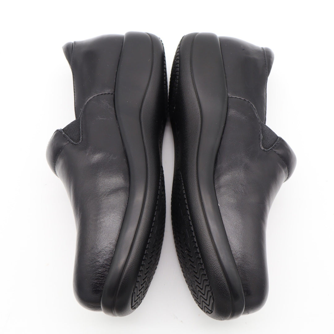 Alegria Keli Pro Black Leather Slip Resistant Clogs Shoes Womens 38