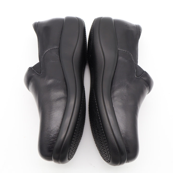 Alegria Keli Pro Black Leather Slip Resistant Clogs Shoes Womens 38
