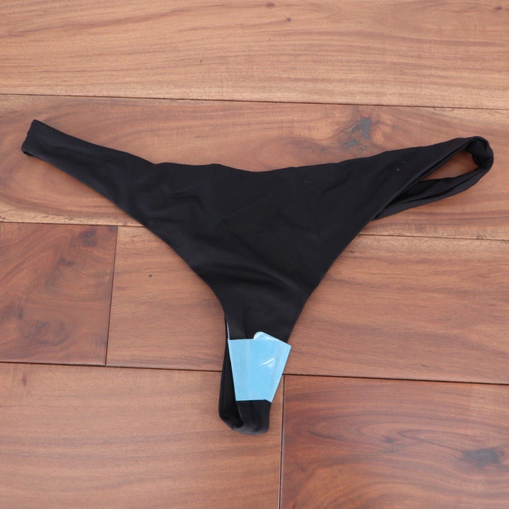 ASOS DESIGN Black Thong Bikini Bottoms Swimwear Size US 10