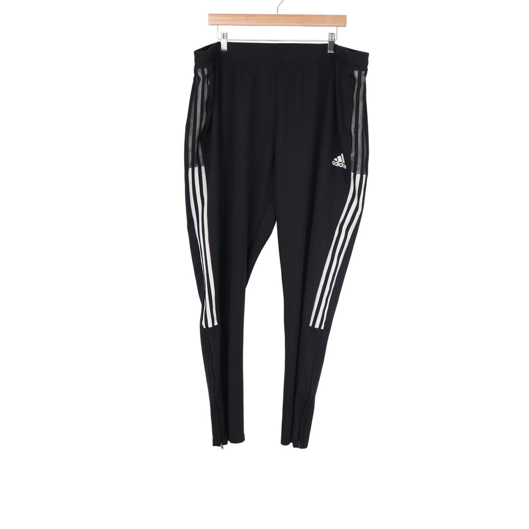 Adidas Mens 3XL Tiro Primegreen Aeroready Track Pants Black White Stripes