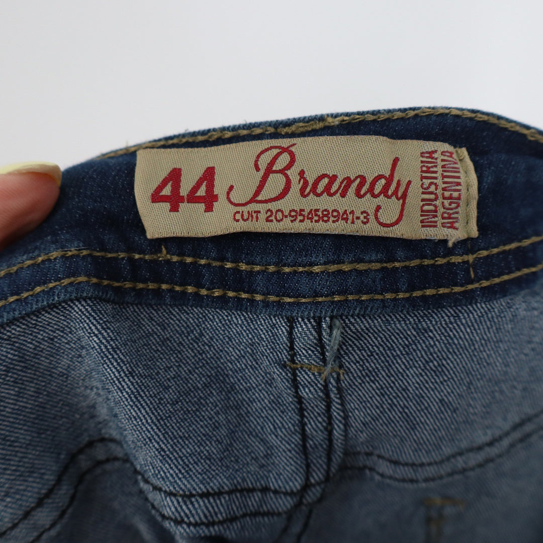 Brandy Jeans Womens Dark Blue Wash Flare Bootcut Denim Pants Size 44 Argentina