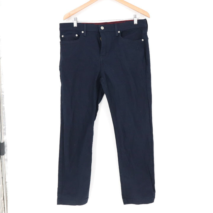American Giant Roughneck Jeans Men 34X30 Blue Canvas Cotton Stretch Straight Leg