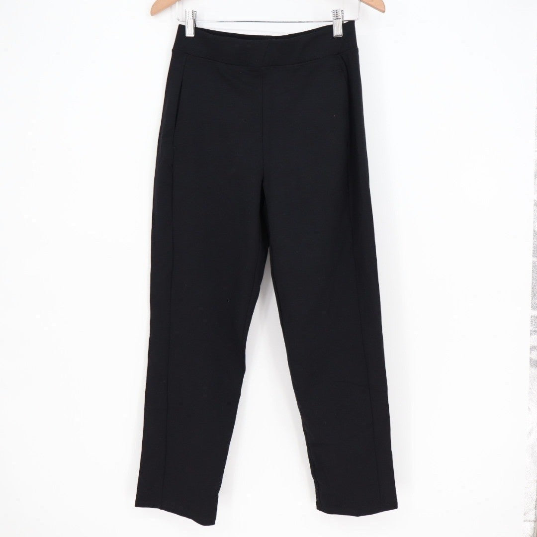 American Giant Black Wide Leg Lounge Pants Elastic Waist XS Made in USA