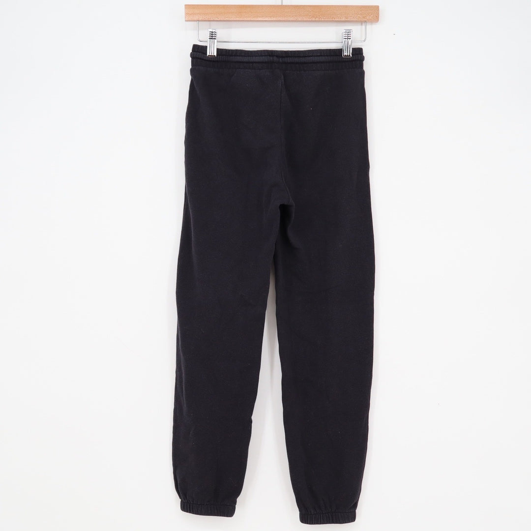HM Girls Black Jogger Sweatpants Elastic Waist Fleece Pants Size 12