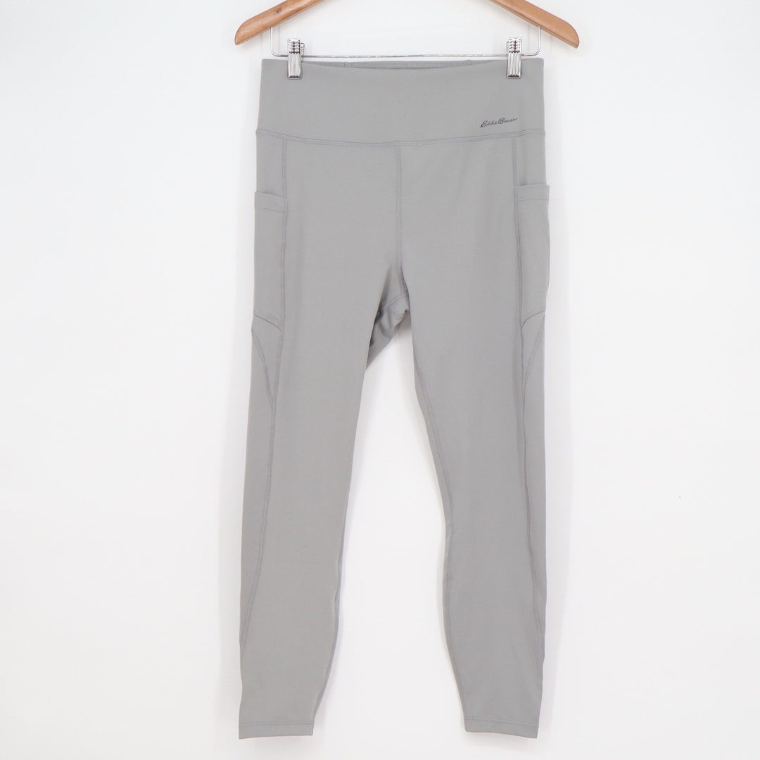 Eddie Bauer Womens Grey High Rise Active Performance Leggings Size M