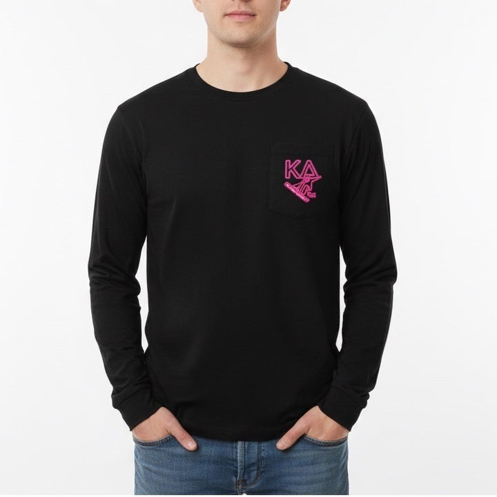 Kappa Delta Winter Formal 2021 Black Long Sleeve T Shirt Ski Snowboard Graphic