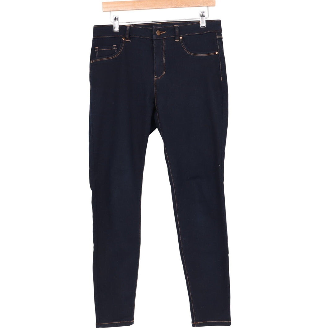 D. Jeans Womens 8 Blue Denim Cotton Stretch Preppy Mid Rise 5-Pockets Skinny Leg