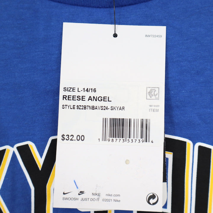 Nike Chicago Sky Angel Reese Rebel Edition Blue Youth Large T-Shirt 5 SkyTown