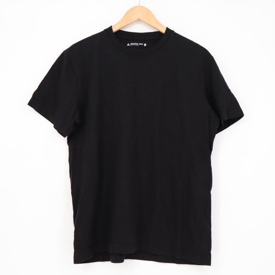 American Giant Classic Black Crew Neck T Shirt Made in USA Mens Size Medium