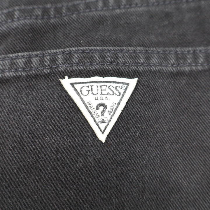 Vintage Guess Jeans Mens 6 Black High Waisted Straight Leg Made in USA P39050RG