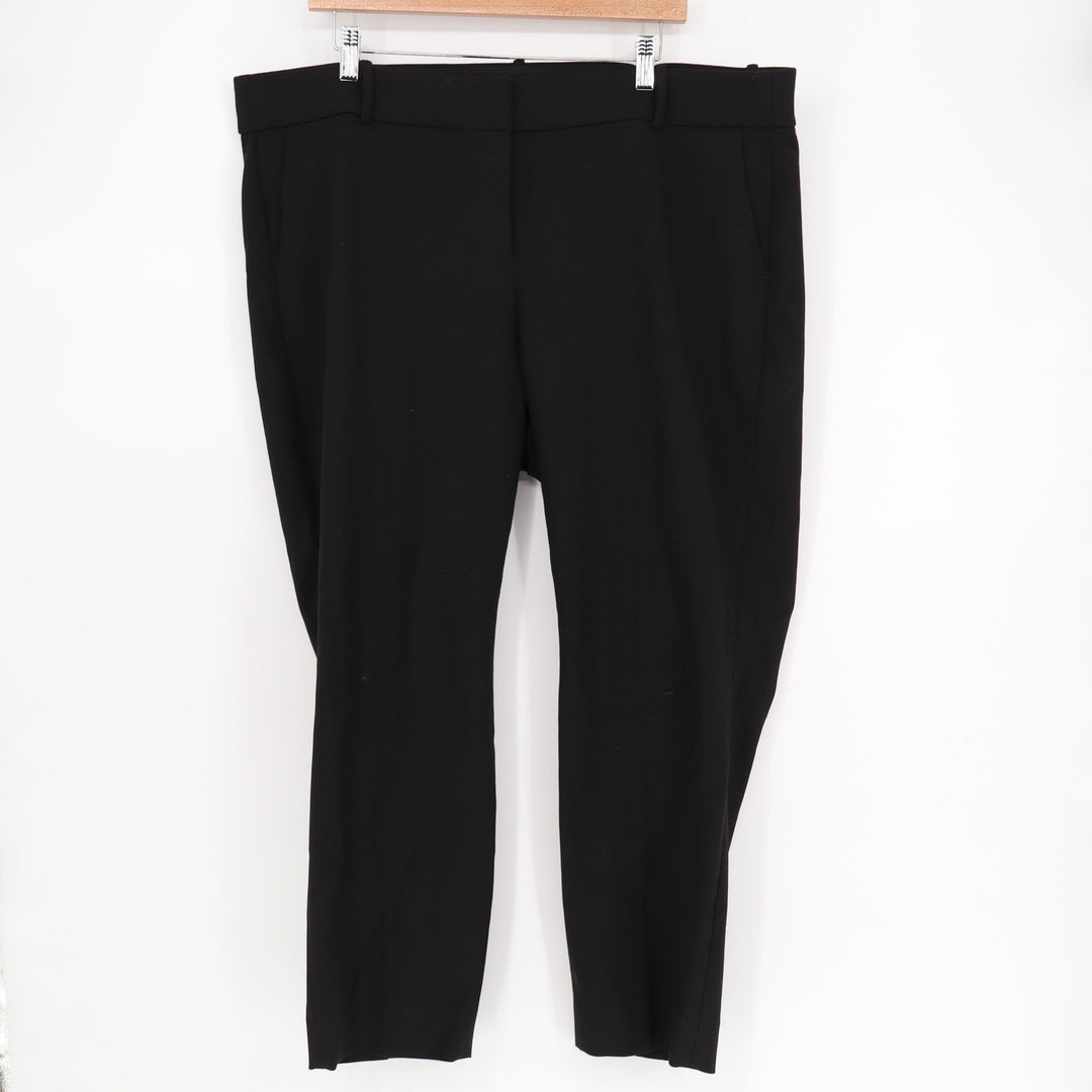 J.Crew Womens Black Stretch Dress Pants Trousers Size 18 Plus
