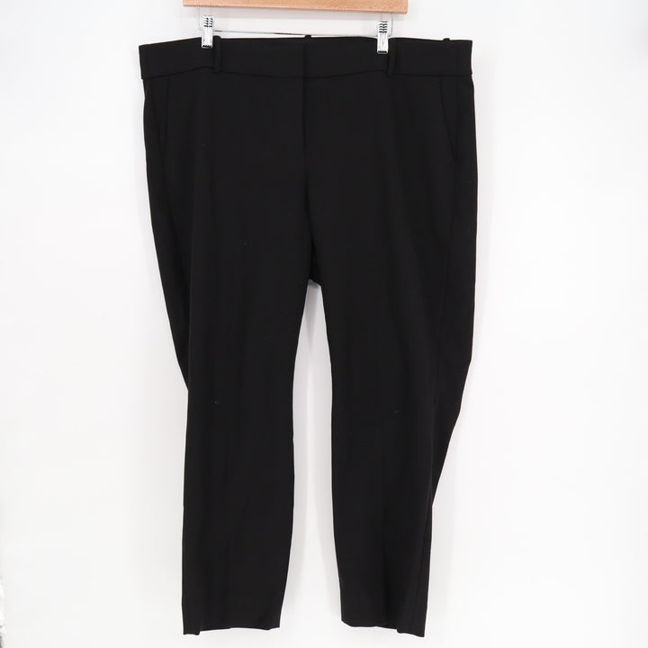 J.Crew Womens Black Stretch Dress Pants Trousers Size 18 Plus