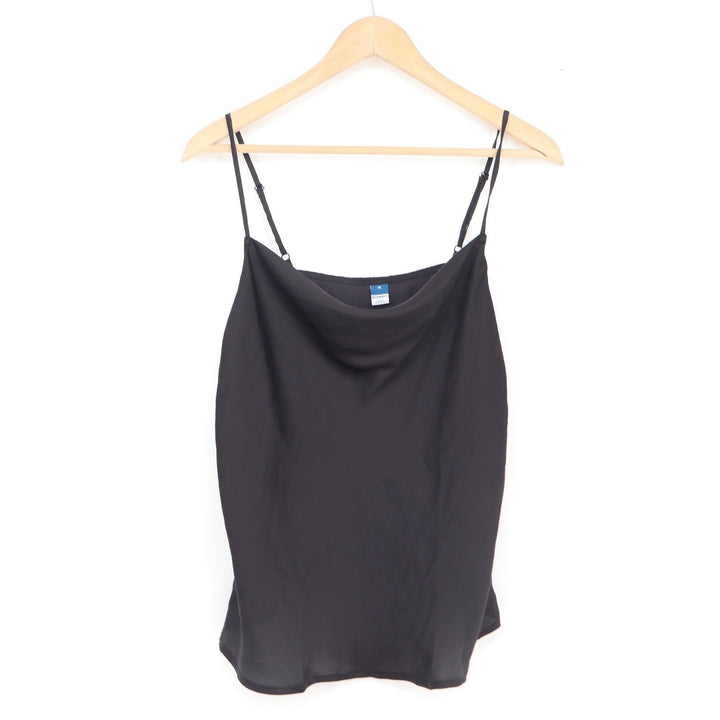 Old Navy Womens Black Cowl Neck Camisole Top Adjustable Straps Size M