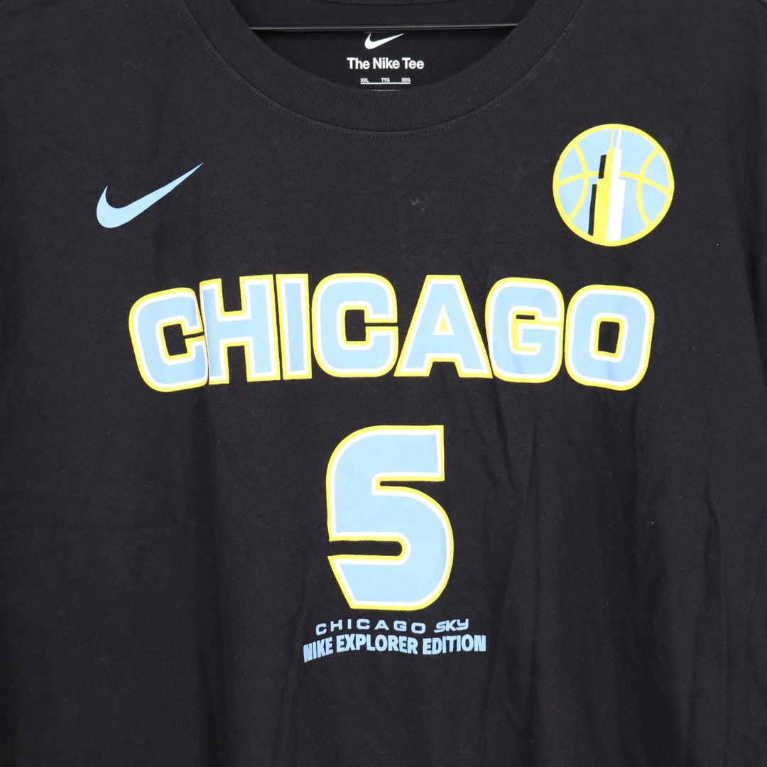Nike Chicago Sky Angel Reese #5 Explorer Edition Black T-Shirt XXL