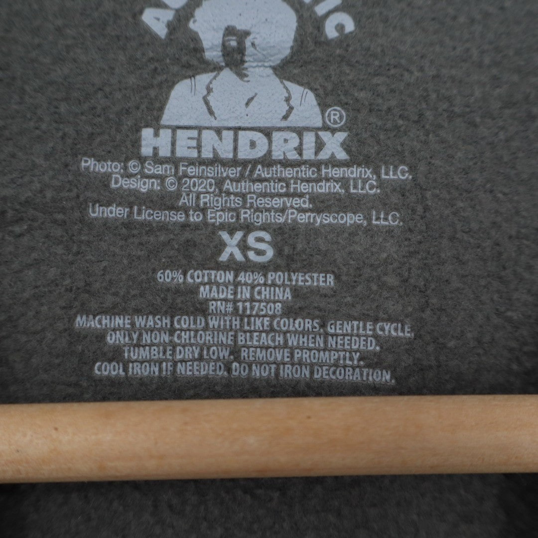 Authentic Hendrix Sweatshirt Women XS Gray Band of Gypsys 1970 Tour Graphic Crew