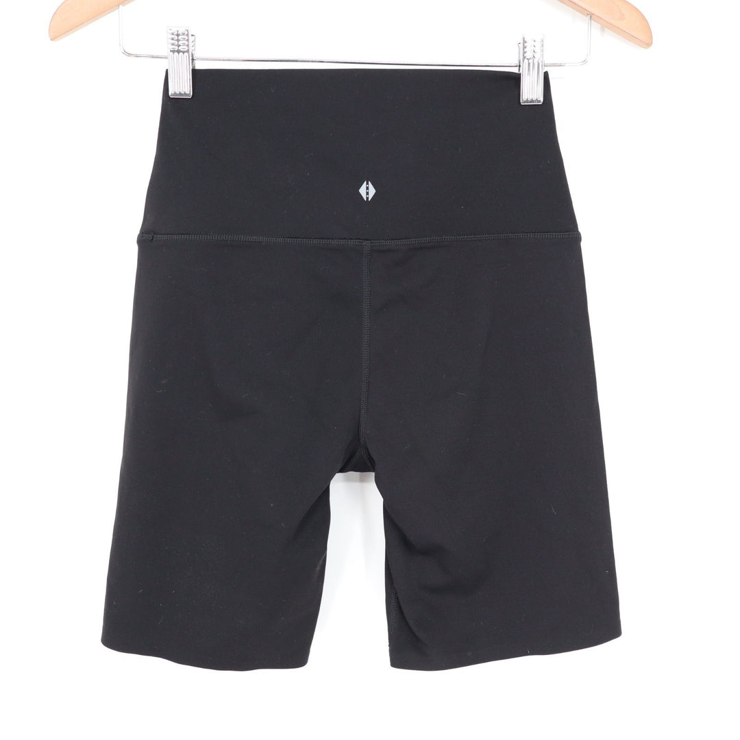 TAVI Noir Bike Shorts Womens Medium Black Stretch High Waisted Yoga Activewear