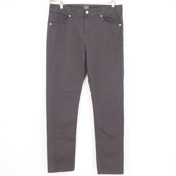 HM Mens Slim Fit Charcoal Gray 5-Pocket Trousers Pants 32/32