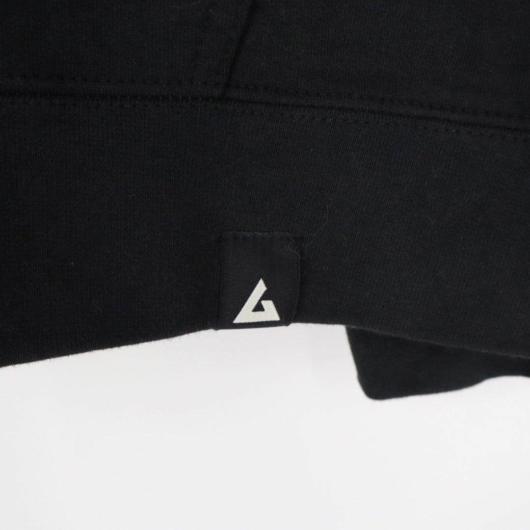 American Giant Fleece Bomber Jacket Mens Large Black Cotton Full Zip Relaxed Fit