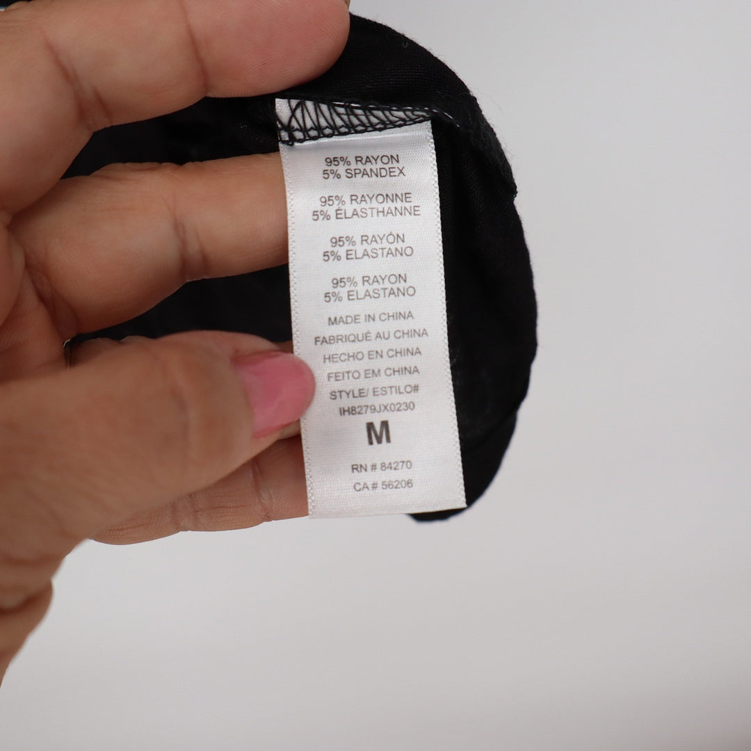 David's Bridal T-Shirt Dress Womens M Black Mrs 01 Varsity