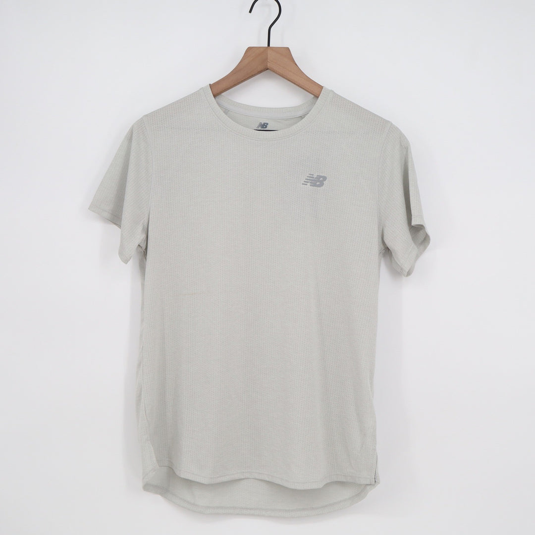 New Balance Mens Standard Performance Mesh Running Tee Grey Size M
