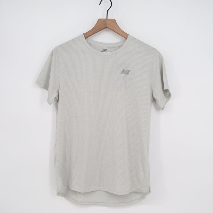 New Balance Mens Standard Performance Mesh Running Tee Grey Size M