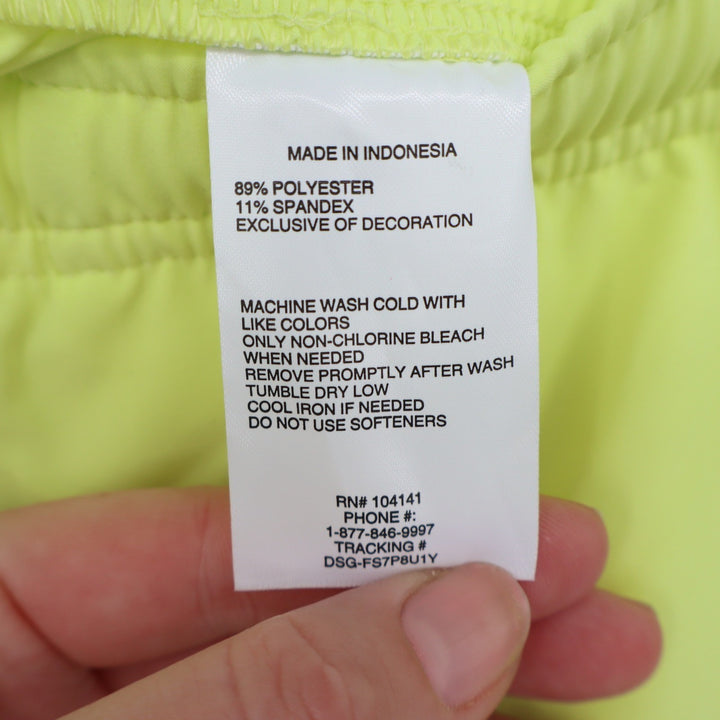 DSG Boys Agility Short XL Light Lime Neon Yellow Moisture Wicking