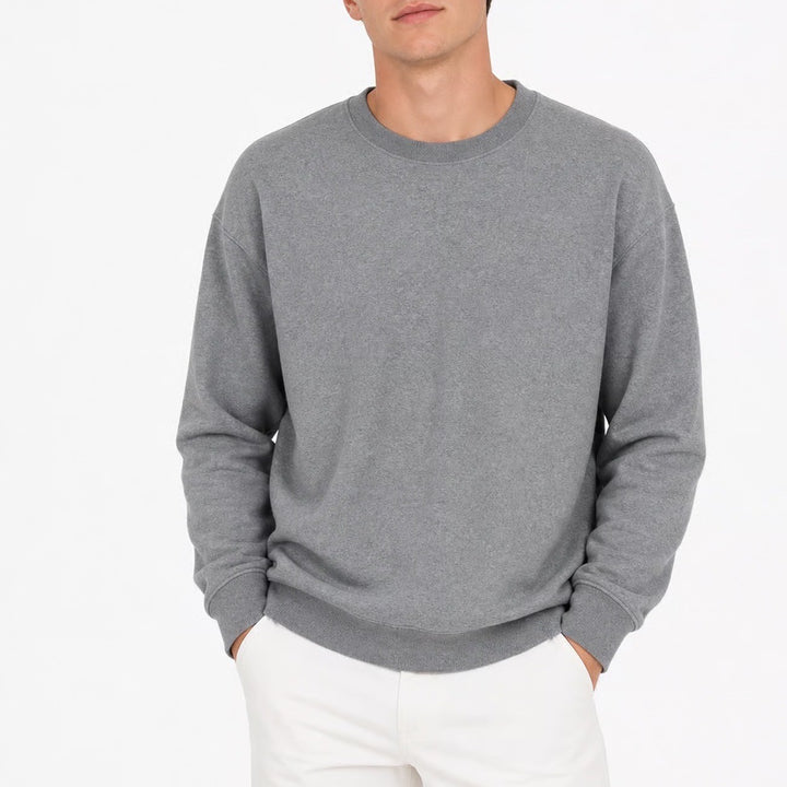 Athletic Works Mens Gray Crewneck Sweatshirt Medium M Fleece Pullover