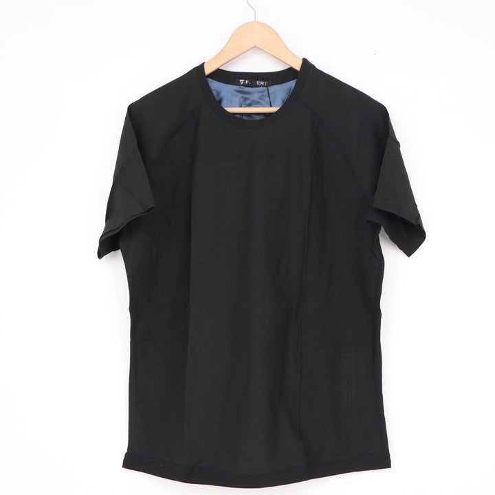Fuxert Mens Black Technical Short Sleeve Crewneck Top XL