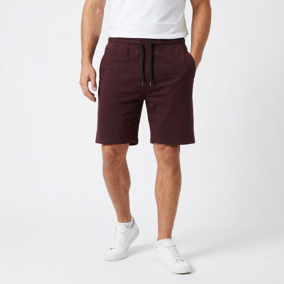 All In Motion Mens Maroon Knit Athletic Shorts Size S Drawstring Gym
