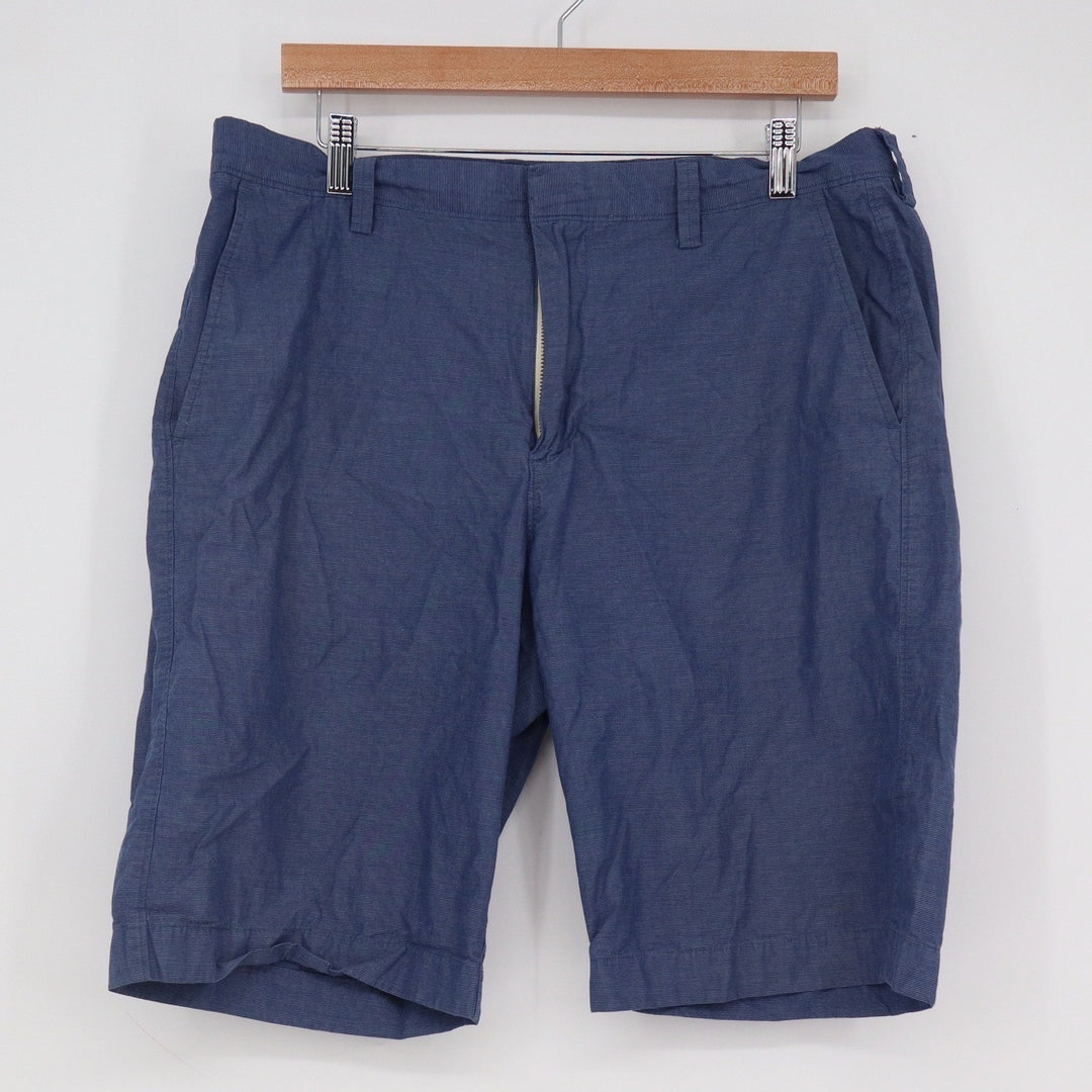J.Crew Rivington Mens Blue Cotton Textured Chino Shorts 34w SP 15