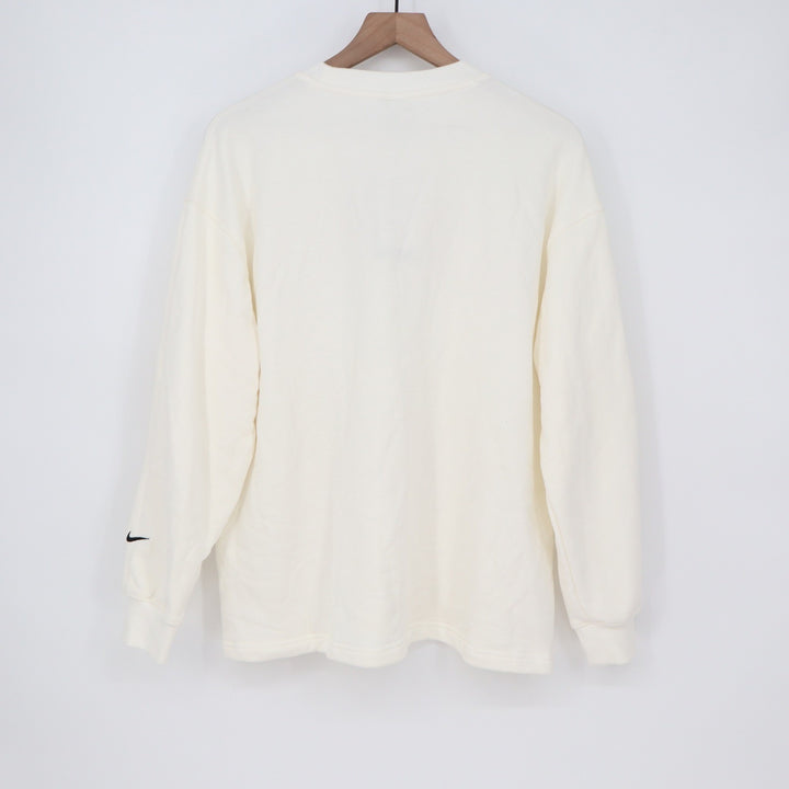 Nike Womens Oversized Graphic Sweatshirt Sail White HF9491-133 Small
