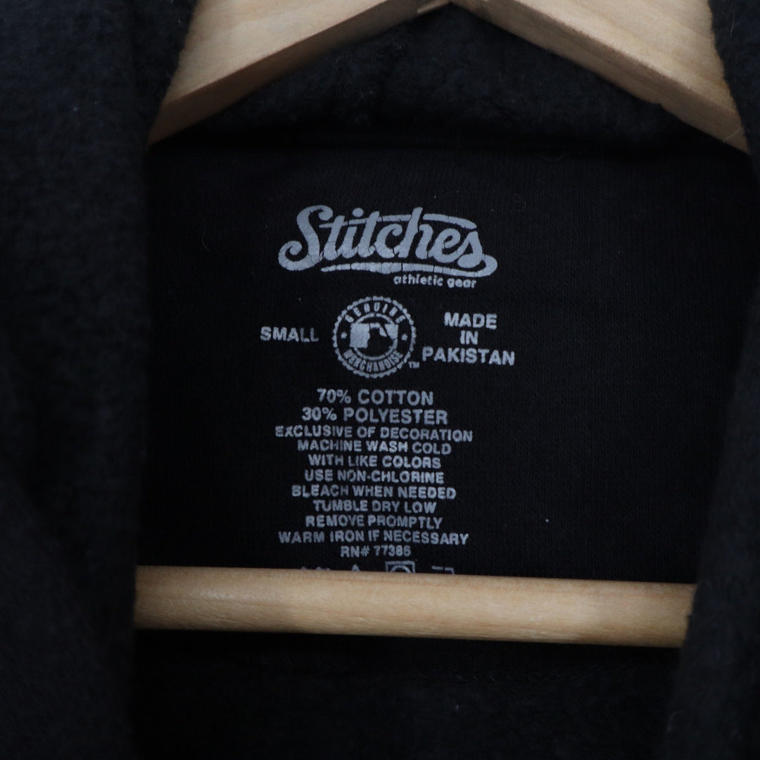 Stitches San Francisco Giants MLB Hoodie Black Orange Mens Small Sweatshirt