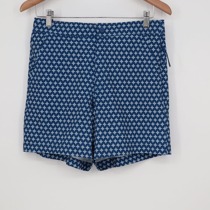 VRST Mens Resort Short 6" Print Deep Denim Floral Blue MAX251107 Size S NWT