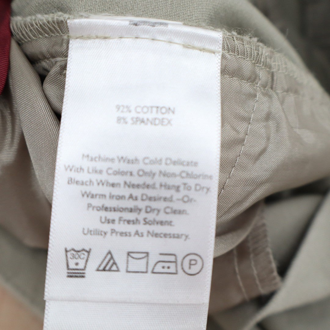 Eddie Bauer Sightscape Horizon Convertible Roll-Up Pants Womens 12 Beige Stretch
