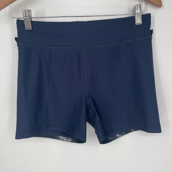 Puma Womens Athletic Shorts Size S Blue Running Training Gym Workout Activewear