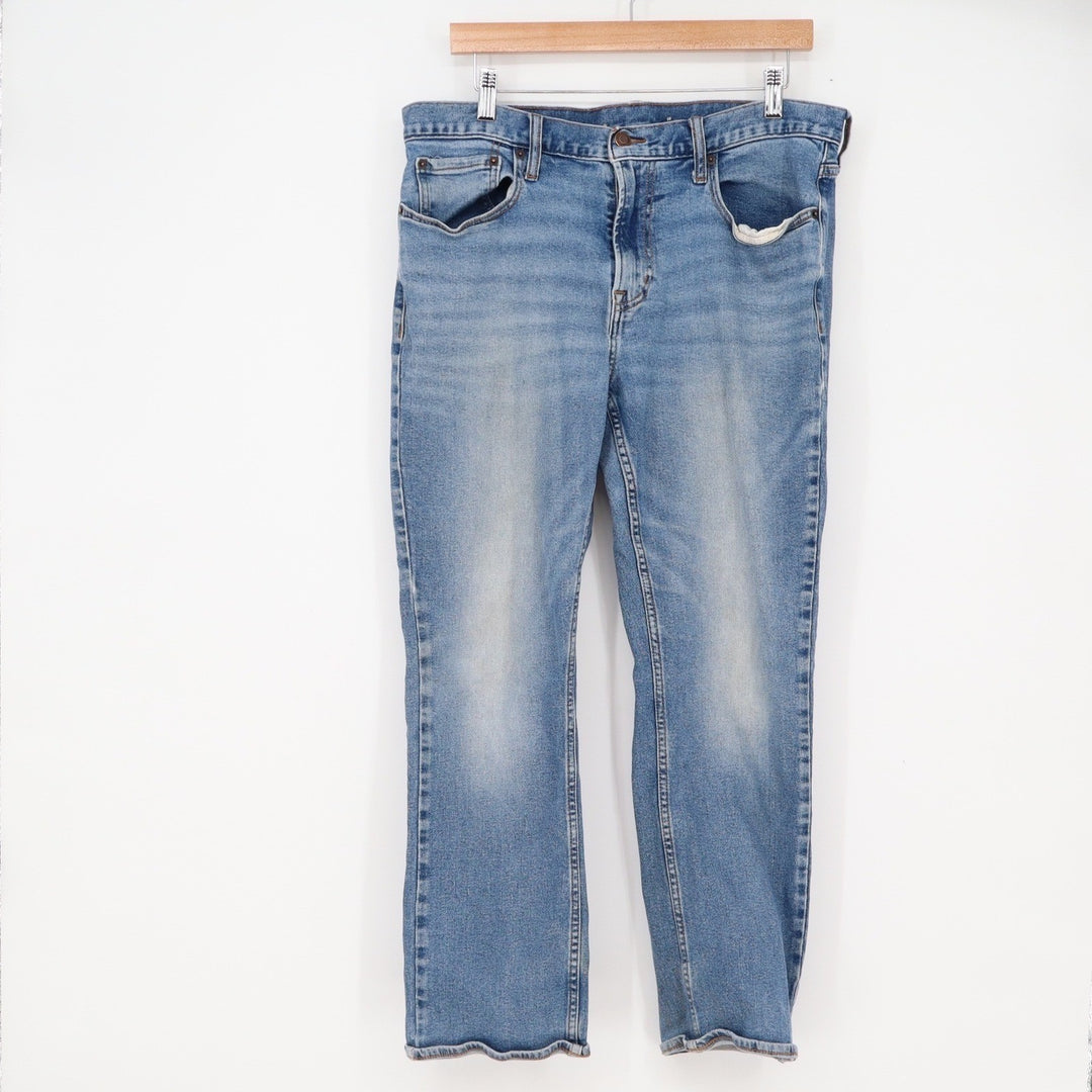 Old Navy Jeans Mens 36x30 Straight Leg Blue Medium Wash Denim Stretch Excellent