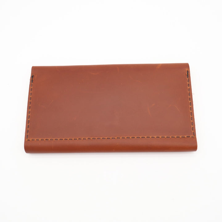 Portland Leather Goods Rancher Womens Tri-Fold Wallet Honey Brown Card Slots