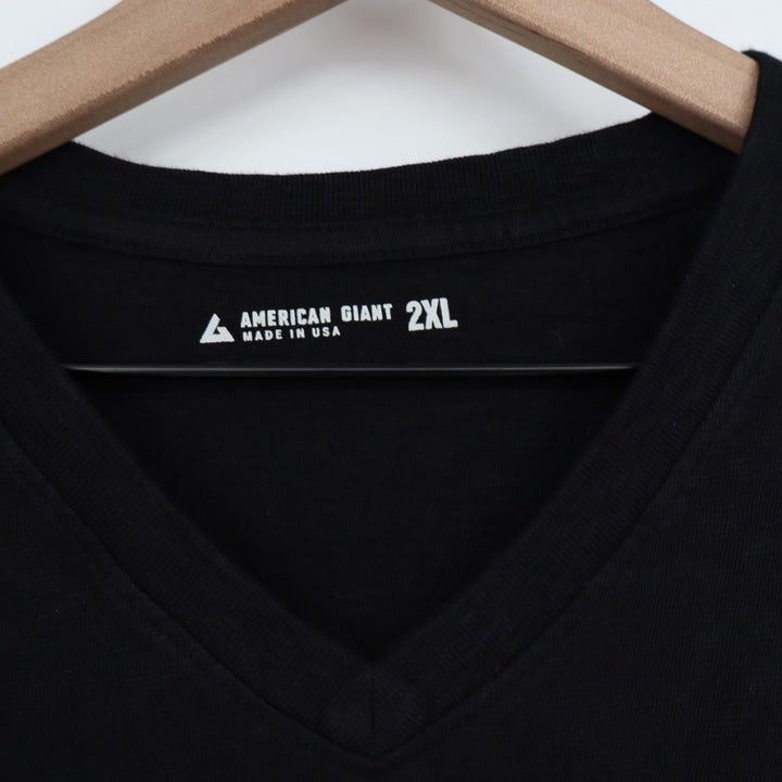 American Giant Men's Premium Slub V-Neck Tee Size XXL Made in USA
