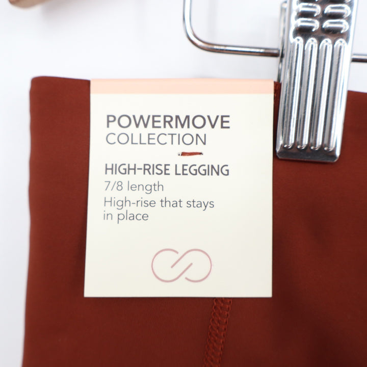 Calia PowerMove High Rise Legging 7/8 Length Rust Orange Large