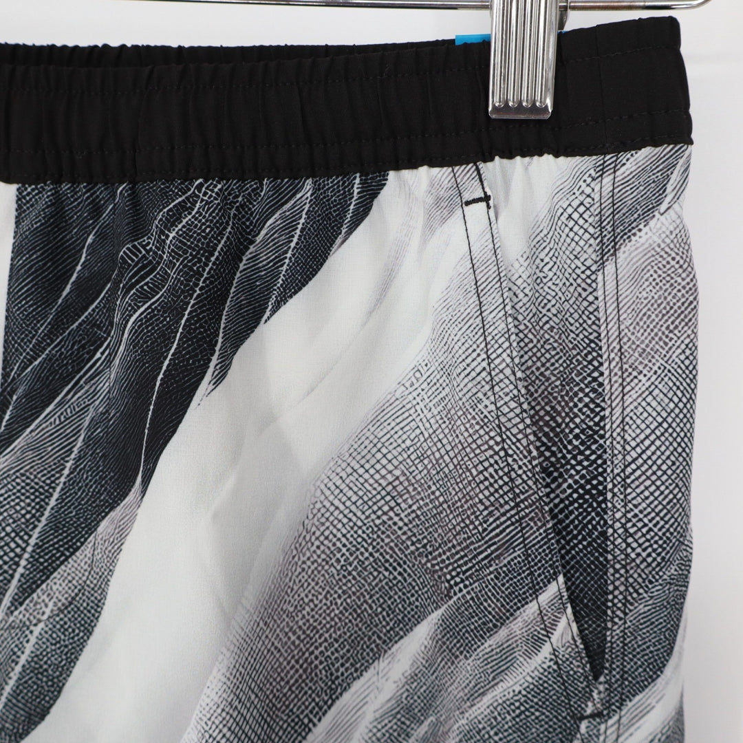DSG Boys Agility Short Pure White AI Formation Print Black Gray M