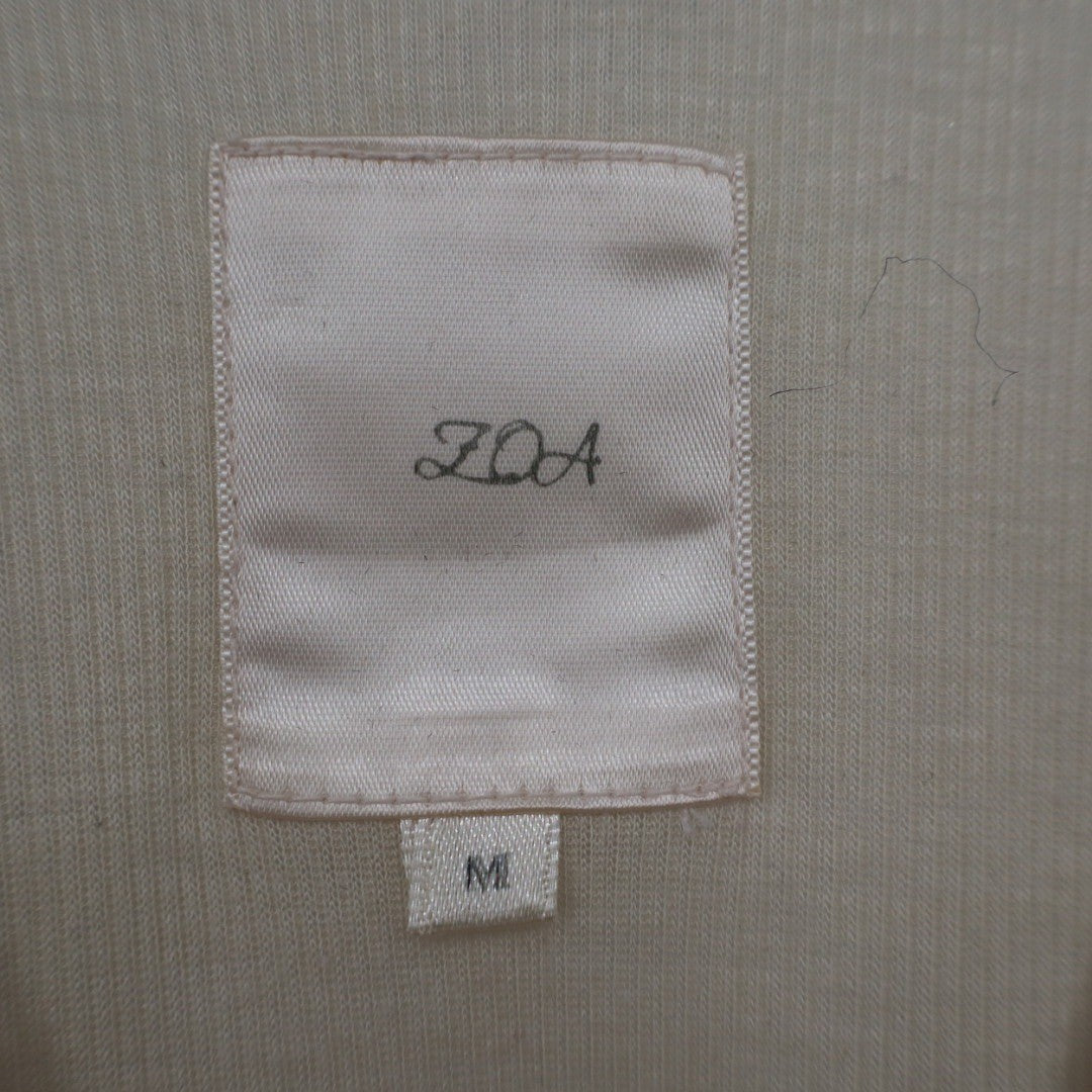 ZOA Ribbed Tank Top Cream M Basic Layering Essential