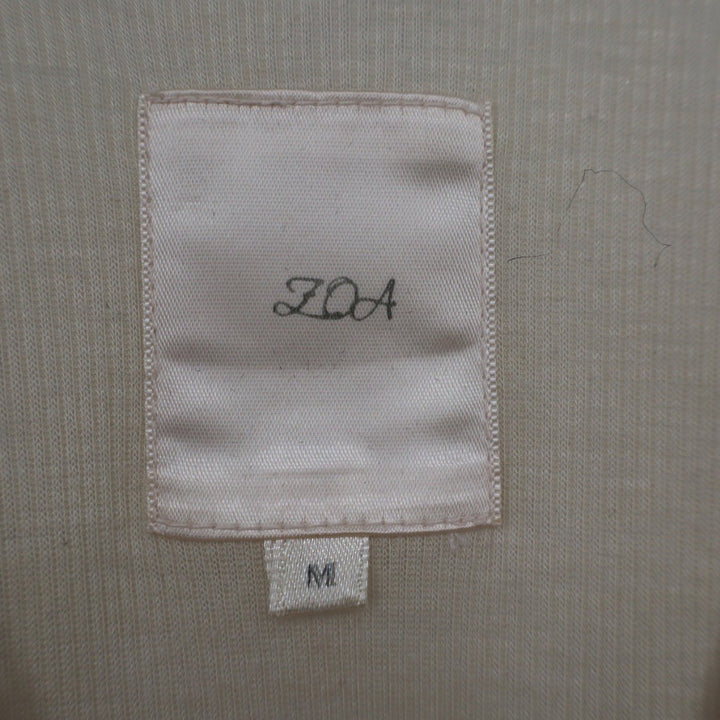 ZOA Ribbed Tank Top Cream M Basic Layering Essential