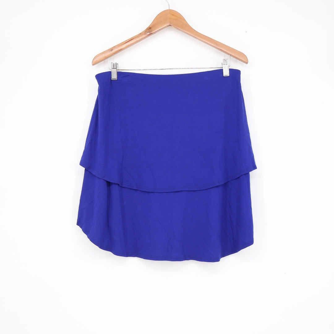 FP Beach Free People Royal Blue Tiered Ruffle Top and Shorts Set Size M