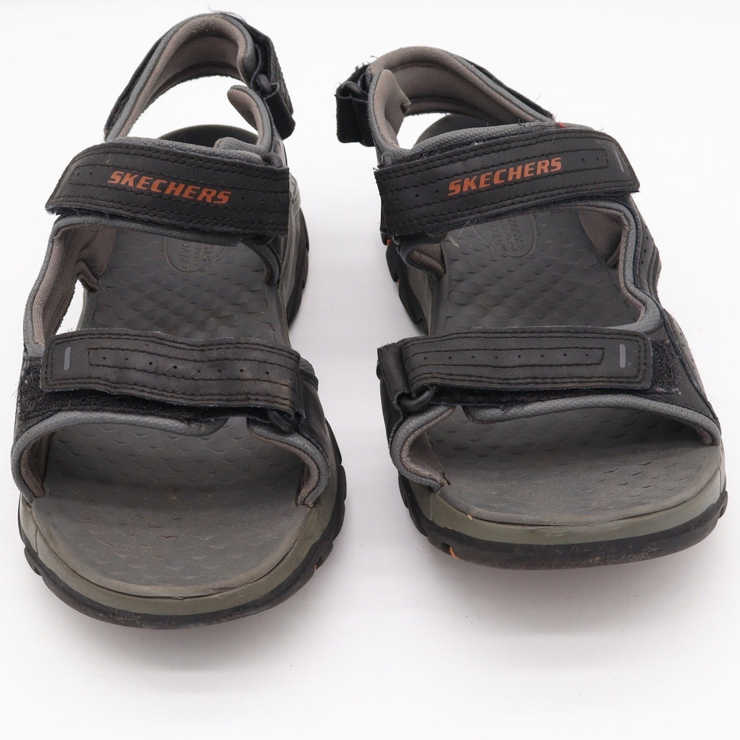 Skechers Relaxed Fit Luxe Foam Mens Black Sporty Sandals Size 8