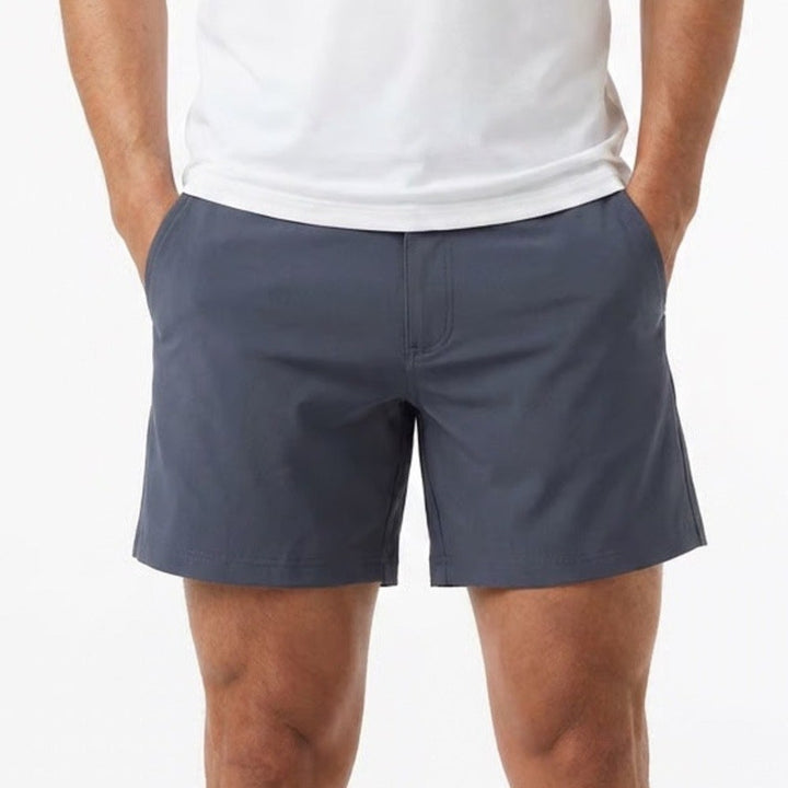 VRST Mens Resort Short Indigo Blue 6 Inch Inseam Stretch Quick Dry Size S