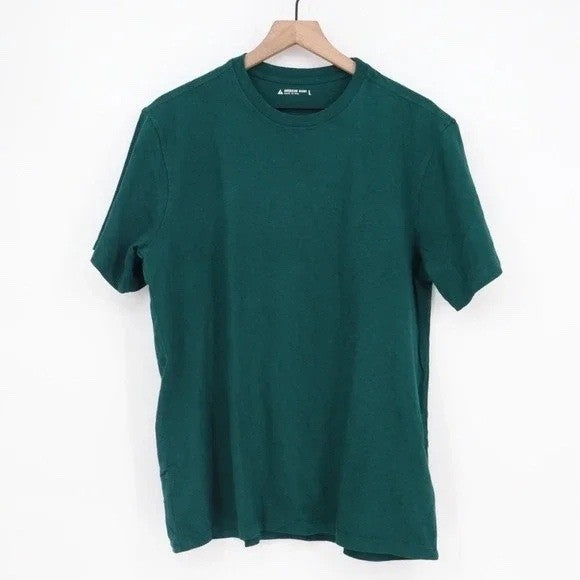 American Giant Premium Slub Crew Tee Shirt Mens Medium Fern Green Jersey Cotton