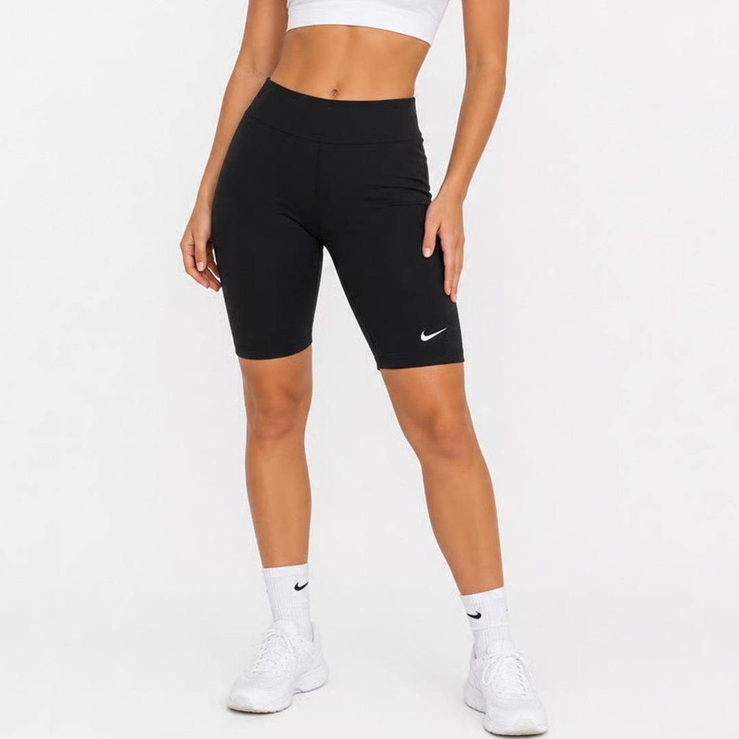 Nike Womens Sportswear Essential Bike Shorts Black Mid Rise Size M