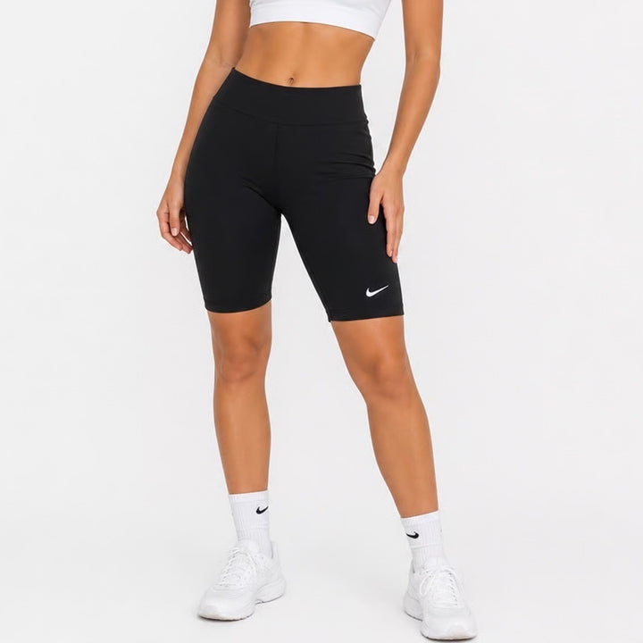 Nike Womens Sportswear Essential Bike Shorts Black Mid Rise Size M