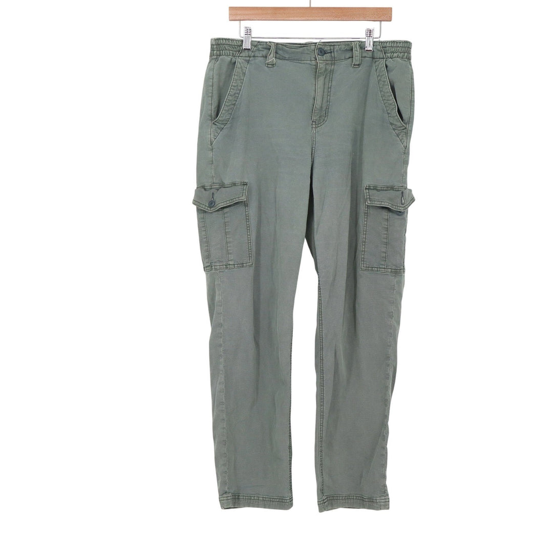 American Eagle Outfitters Womens 14 Green Cargo Pants Stretch Regular