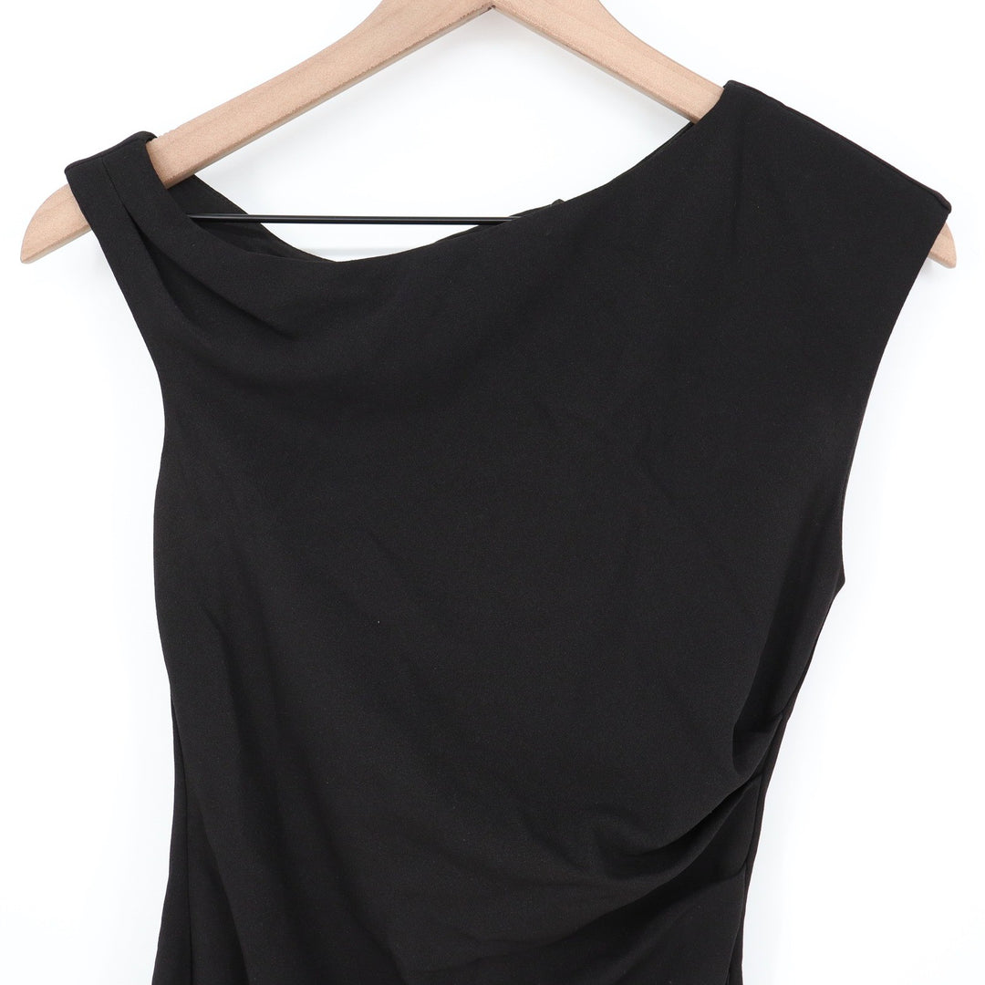 YH & CO Vilma Black One Shoulder Bodycon Ruched Mini Dress Size XS